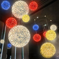 Suspension Loft « Spark Ball » en Acier Inoxydable avec Télécommande LED | Marco Lucetti