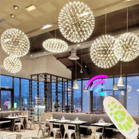 Suspension Loft « Spark Ball » en Acier Inoxydable avec Télécommande LED | Marco Lucetti