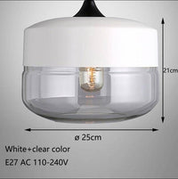 Suspension Loft : Style Moderne en Verre et Métal | Marco Lucetti Blanc - Transparent - C