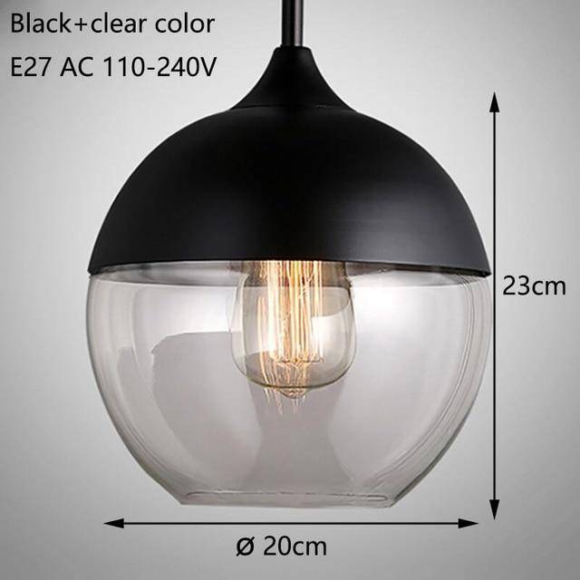Suspension Loft : Style Moderne en Verre et Métal | Marco Lucetti Noir - Transparent - D