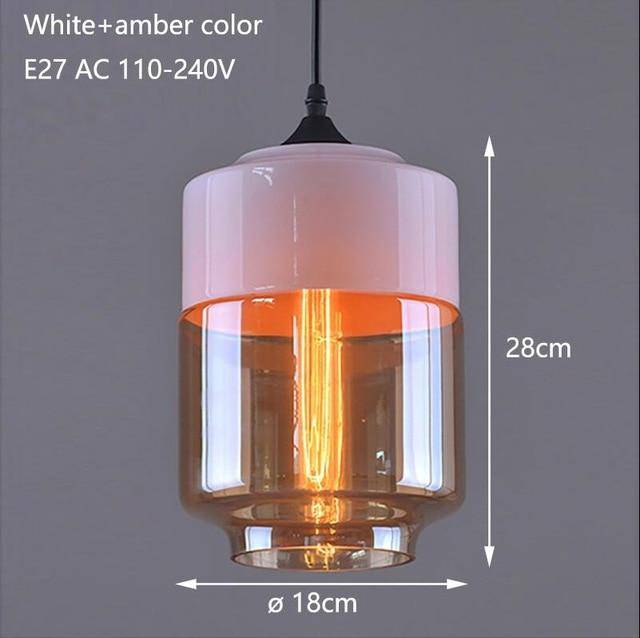 Suspension Loft : Style Moderne en Verre et Métal | Marco Lucetti Rose - Ambre - A