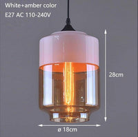 Suspension Loft : Style Moderne en Verre et Métal | Marco Lucetti Rose - Ambre - A