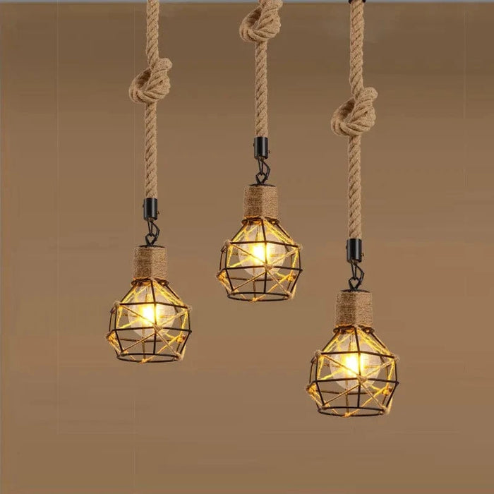Suspension Loft Vintage en Corde de Chanvre | Marco Lucetti