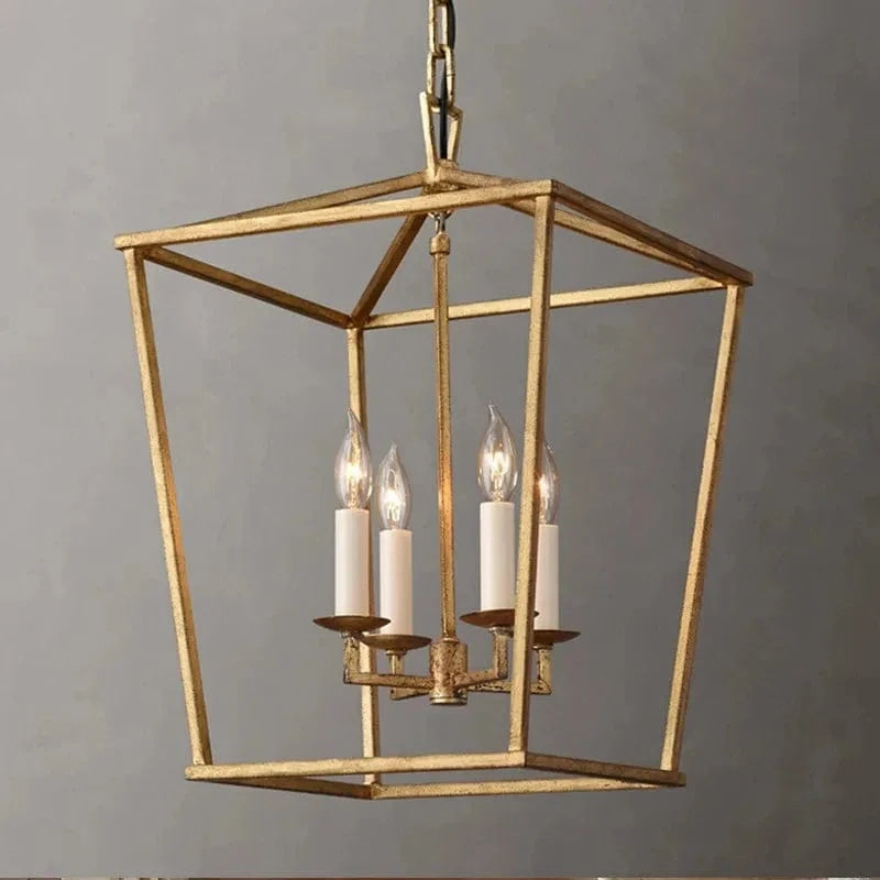 Suspension Loft Vintage en Fer "Cage à Oiseaux" Moderne | Marco Lucetti