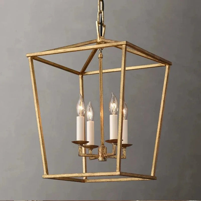 Suspension Loft Vintage en Fer "Cage à Oiseaux" Moderne | Marco Lucetti