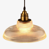 Suspension Loft Vintage en verre et doré | Marco Lucetti Transparent