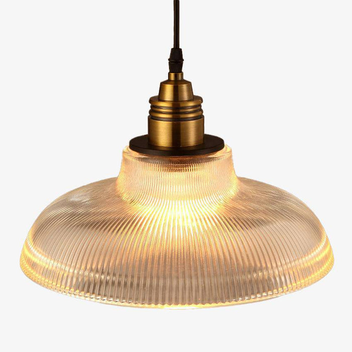 Suspension Loft Vintage en verre et doré | Marco Lucetti Transparent