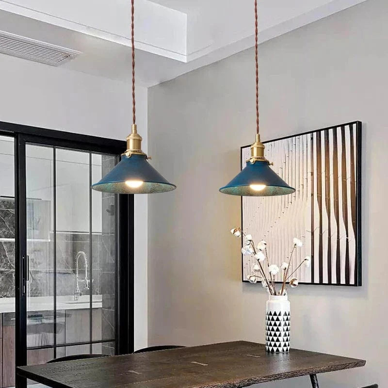 Suspension Loft Vintage Industrielle avec Abat-Jour en Métal | Marco Lucetti