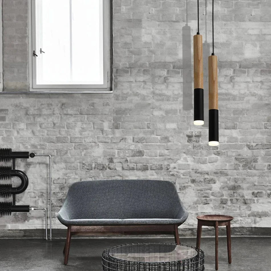 Suspension Long Tube LED 7W dans un style nordique pour salle à manger/salon/cuisine île boutique bar café | Marco Lucetti