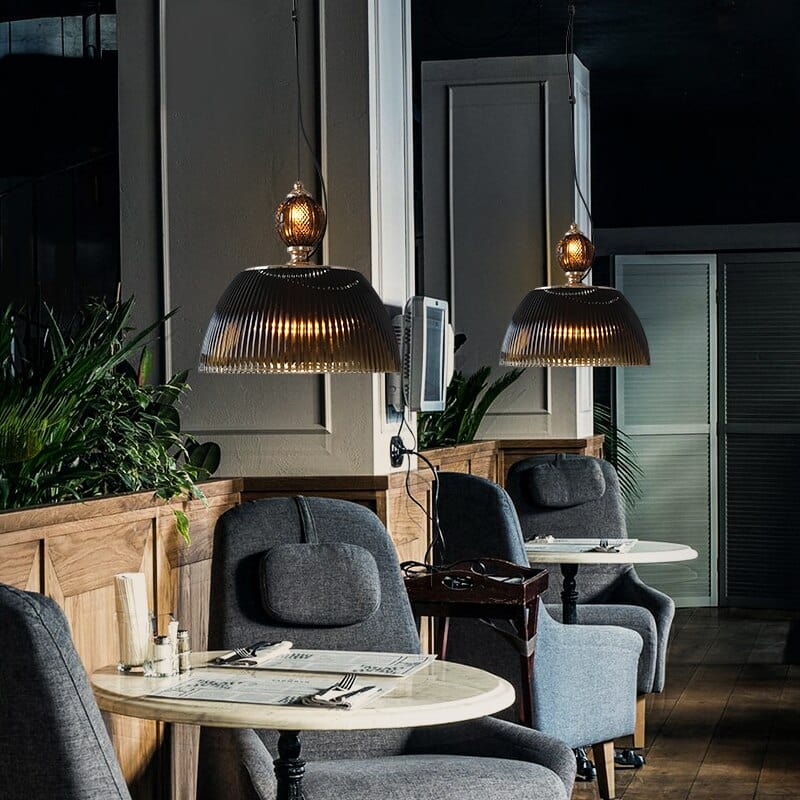 Suspension Lorm - Style rétro avec abat-jour en verre | Marco Lucetti