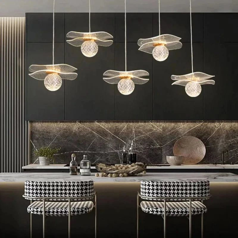 Suspension Lotus Cristal LED Personnalisée | Marco Lucetti