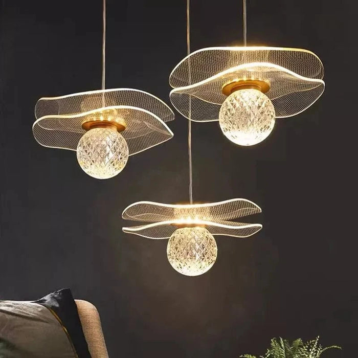 Suspension Lotus Cristal LED Personnalisée | Marco Lucetti
