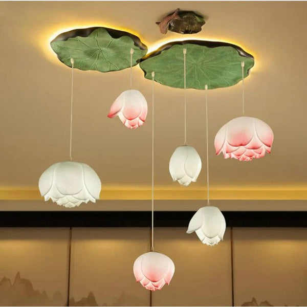 Suspension Lotus LED Vintage | Marco Lucetti