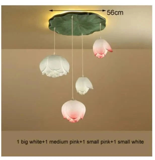 Suspension Lotus LED Vintage | Marco Lucetti 4 têtes