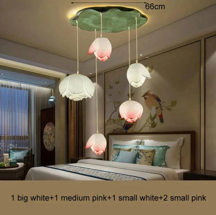 Suspension Lotus LED Vintage | Marco Lucetti 5 têtes