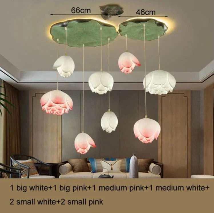 Suspension Lotus LED Vintage | Marco Lucetti 8 têtes