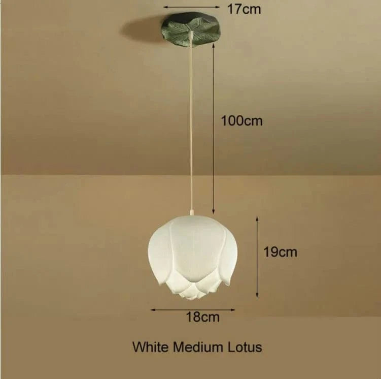 Suspension Lotus LED Vintage | Marco Lucetti Blanc Dia18cm