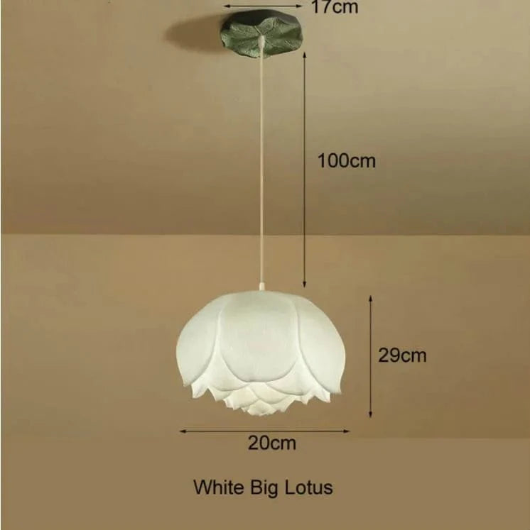 Suspension Lotus LED Vintage | Marco Lucetti Blanc Dia20cm