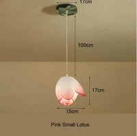 Suspension Lotus LED Vintage | Marco Lucetti Rose Dia15cm
