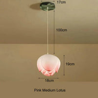 Suspension Lotus LED Vintage | Marco Lucetti Rose Dia18cm