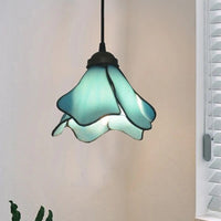 Suspension Lotus Vintage - Lumin'Home | Marco Lucetti Pendentif-bleu-D19cm