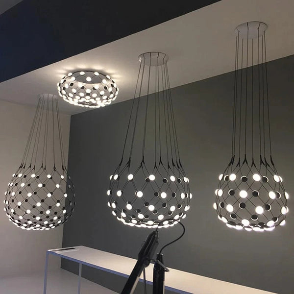 Suspension Lumière Postmoderne Créatif Noir & Blanc Pièces d'Échecs | Marco Lucetti