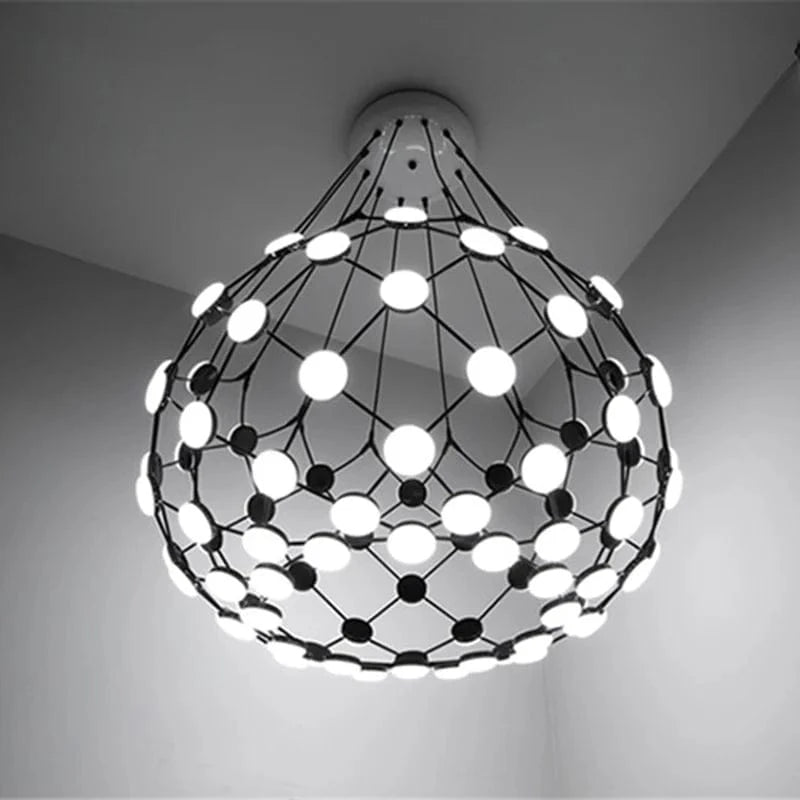 Suspension Lumière Postmoderne Créatif Noir & Blanc Pièces d'Échecs | Marco Lucetti