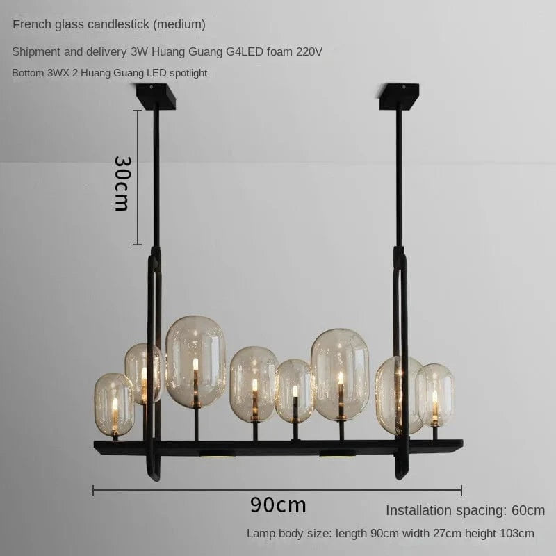 Suspension Lumière Verre Industriel Vintage | Marco Lucetti Moyen
