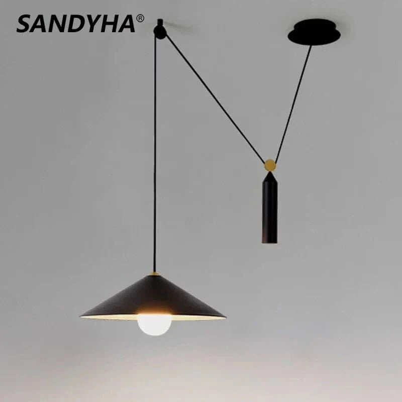  Suspension Lumières à Poulie de Levage - Lustres Mobiles LED Pour Salle à Manger et Salon - Adornos Para Habitacion | Marco Lucetti
