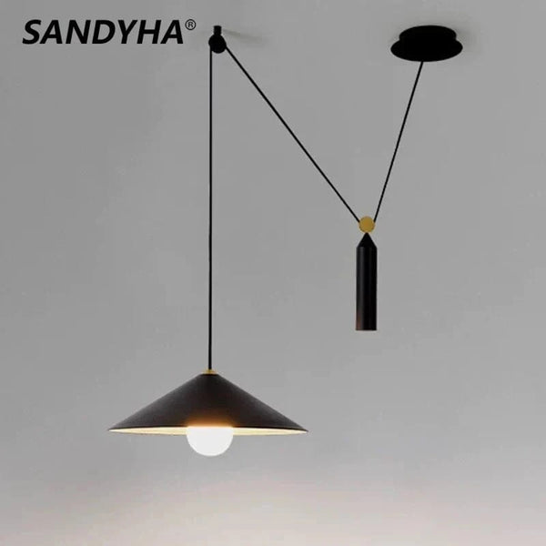  Suspension Lumières à Poulie de Levage - Lustres Mobiles LED Pour Salle à Manger et Salon - Adornos Para Habitacion | Marco Lucetti