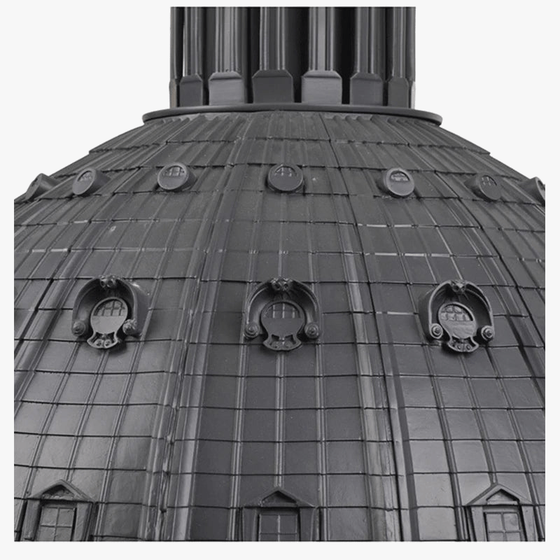 Suspension Lumières Italie Rétro en Résine Led St Paul's Église pour Salon Chambre Hôtel Hall Decor Luminaires | Marco Lucetti