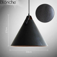 Suspension Luminaire Bois et Métal Coloré | Marco Lucetti Noir - Large