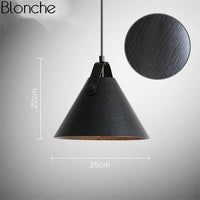 Suspension Luminaire Bois et Métal Coloré | Marco Lucetti Noir - Small