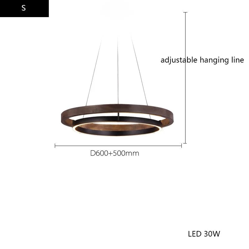 Suspension luminaire bois naturel minimalistic | Marco Lucetti