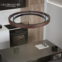Suspension luminaire bois naturel minimalistic | Marco Lucetti