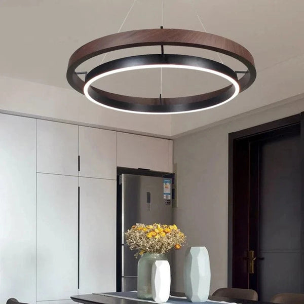 Suspension luminaire bois naturel minimalistic | Marco Lucetti
