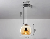 Suspension Luminaire Boule en Verre Moderne pour Décoration Intérieure | Marco Lucetti 1 tête / Blanc froid