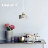 Suspension Luminaire Ciment Blanc Nordique pour Bar Salon et Cuisine | Marco Lucetti