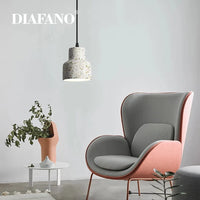 Suspension Luminaire Ciment Blanc Nordique pour Bar Salon et Cuisine | Marco Lucetti