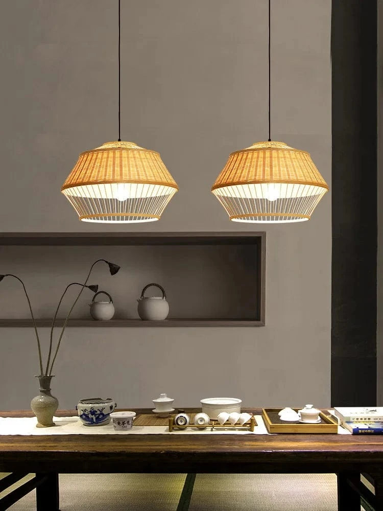 Suspension luminaire en bambou de qualité supérieure pour restaurant et hôtel | Marco Lucetti