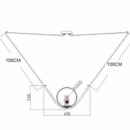Suspension luminaire en métal doré et verre transparent | Marco Lucetti 1
