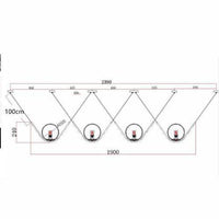 Suspension luminaire en métal doré et verre transparent | Marco Lucetti 4