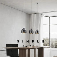 Suspension luminaire en verre design nordique Led | Marco Lucetti