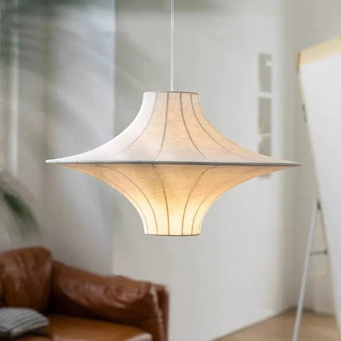 Suspension Luminaire Led en Soie Wabi Sabi | Marco Lucetti
