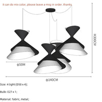 Suspension Luminaire LED Moderne Minimaliste avec Haut-parleur Integré - Lampe de Salle à Manger | Marco Lucetti 4 lumières / Ampoule intelligente 10W