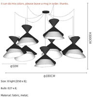 Suspension Luminaire LED Moderne Minimaliste avec Haut-parleur Integré - Lampe de Salle à Manger | Marco Lucetti 8 lumière / Ampoule intelligente 10W