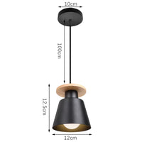 Suspension luminaire LED moderne pour salle à manger et cuisine | Marco Lucetti 1 tête-Noir