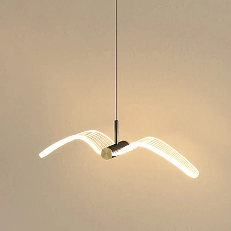 Suspension luminaire LED mouette pour chambre à coucher et chevet | Marco Lucetti