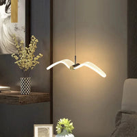 Suspension luminaire LED mouette pour chambre à coucher et chevet | Marco Lucetti