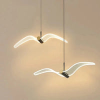 Suspension luminaire LED mouette pour chambre à coucher et chevet | Marco Lucetti